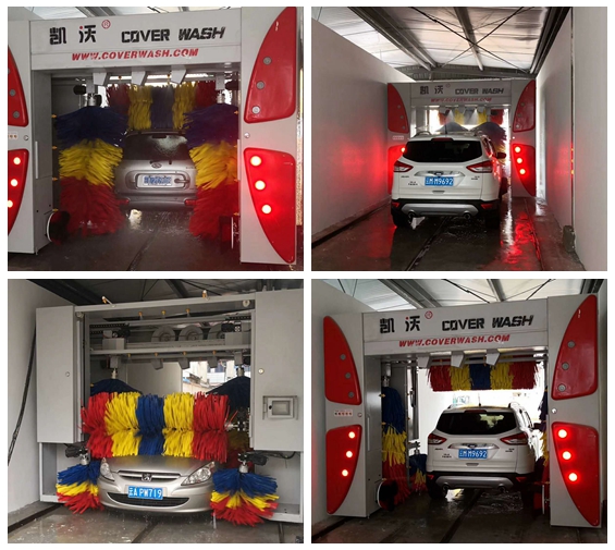 中國(guó)云南寶山隆陽(yáng)區(qū)安裝凱沃龍門7刷電腦洗車機(jī)…安裝調(diào)試階段中