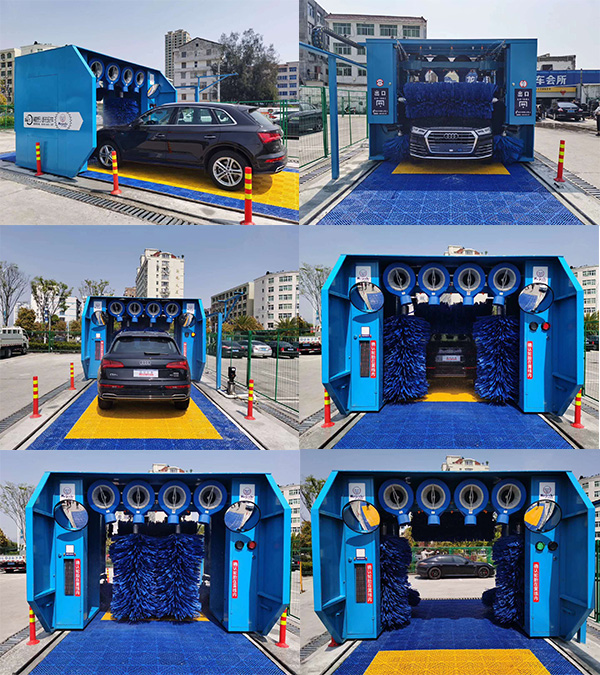 凱沃KW-05LF系列高節(jié)能款-無人值守洗車設(shè)備 地址：蒼南縣公安局交警大隊(duì)停車場(chǎng)